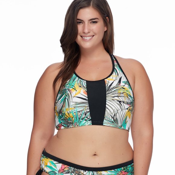 NWT Skye Adley Bikini Top in Folia Print, Avaible in sizes 0X and 1X - Picture 2 of 5